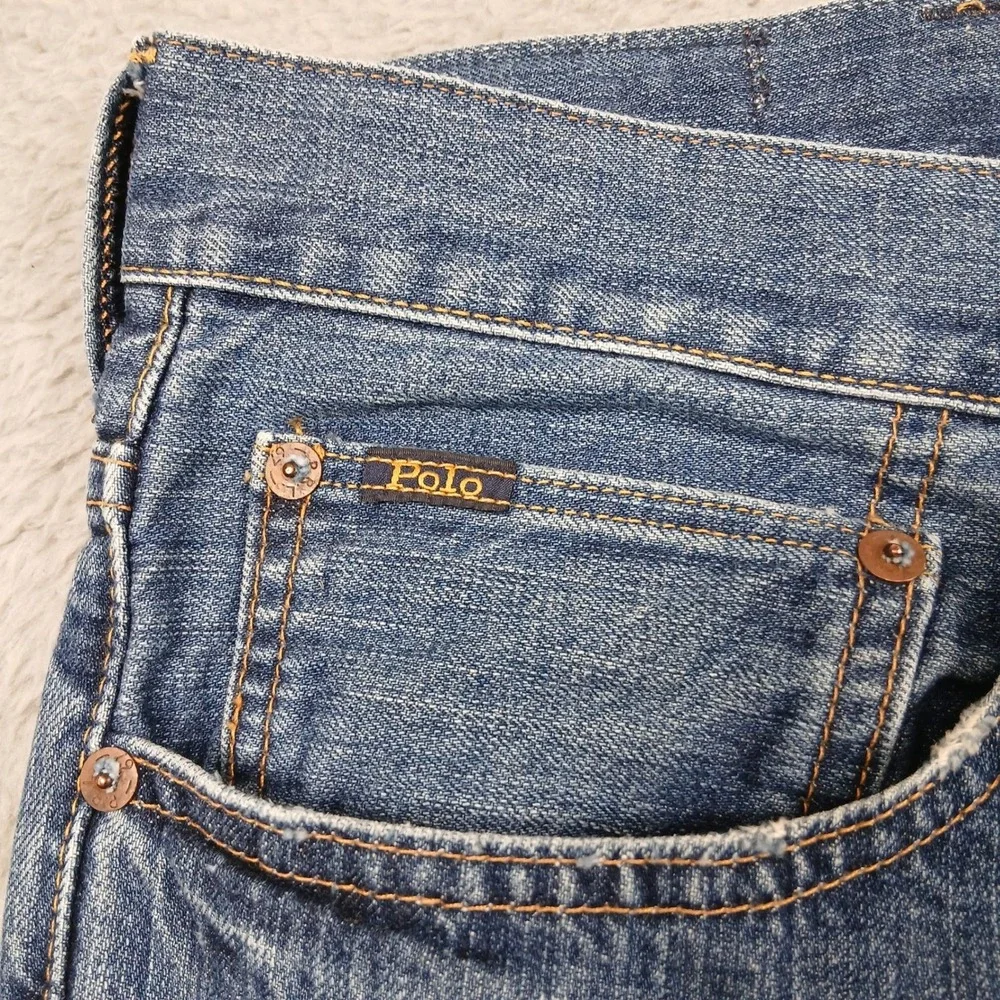 Polo Ralph Lauren Classic Fit Jeans Mens 44x30‎ Medium Wash Blue Denim